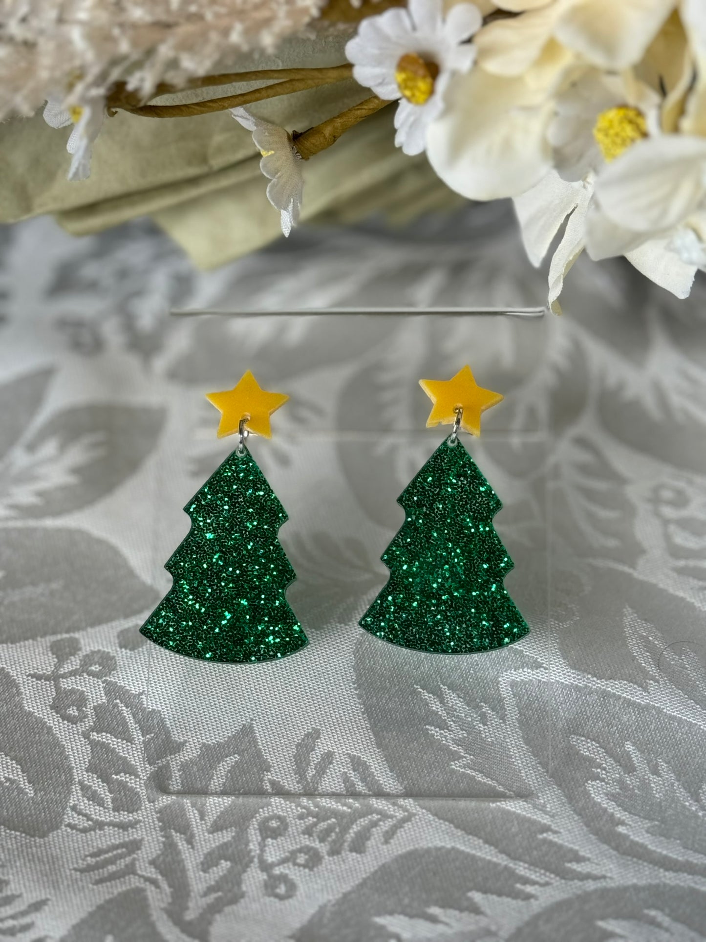 Resin Christmas Tree Dangles