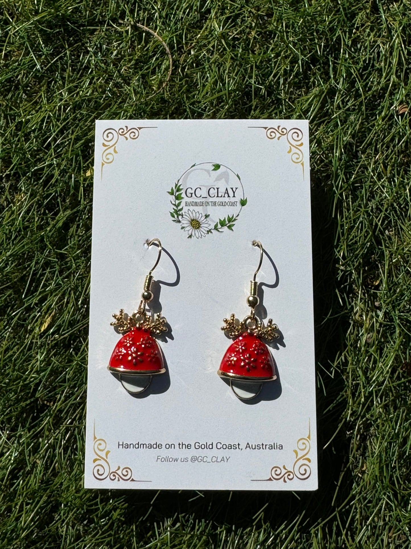 Mini charm christmas earrings