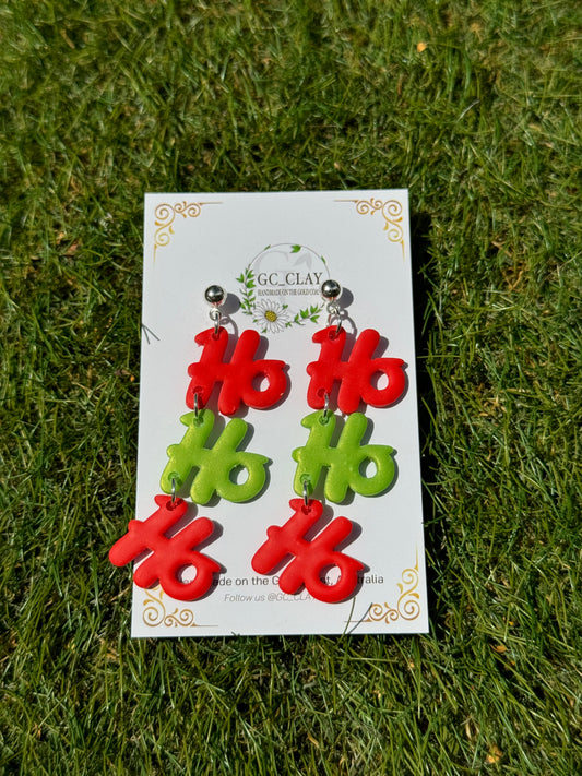 Hohoho Clay dangle earrings