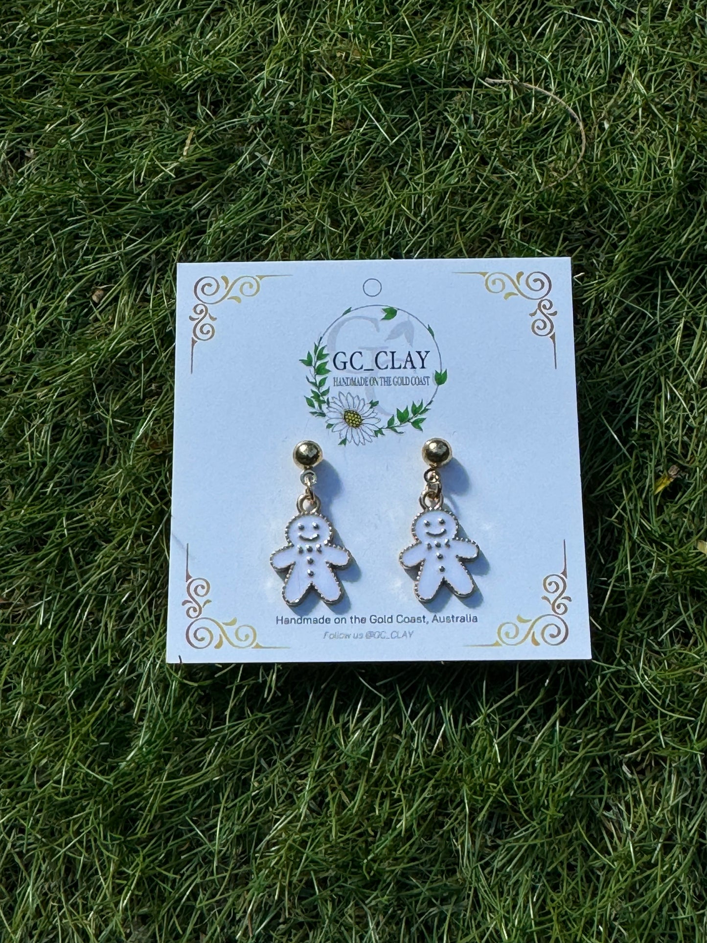 Mini charm christmas earrings