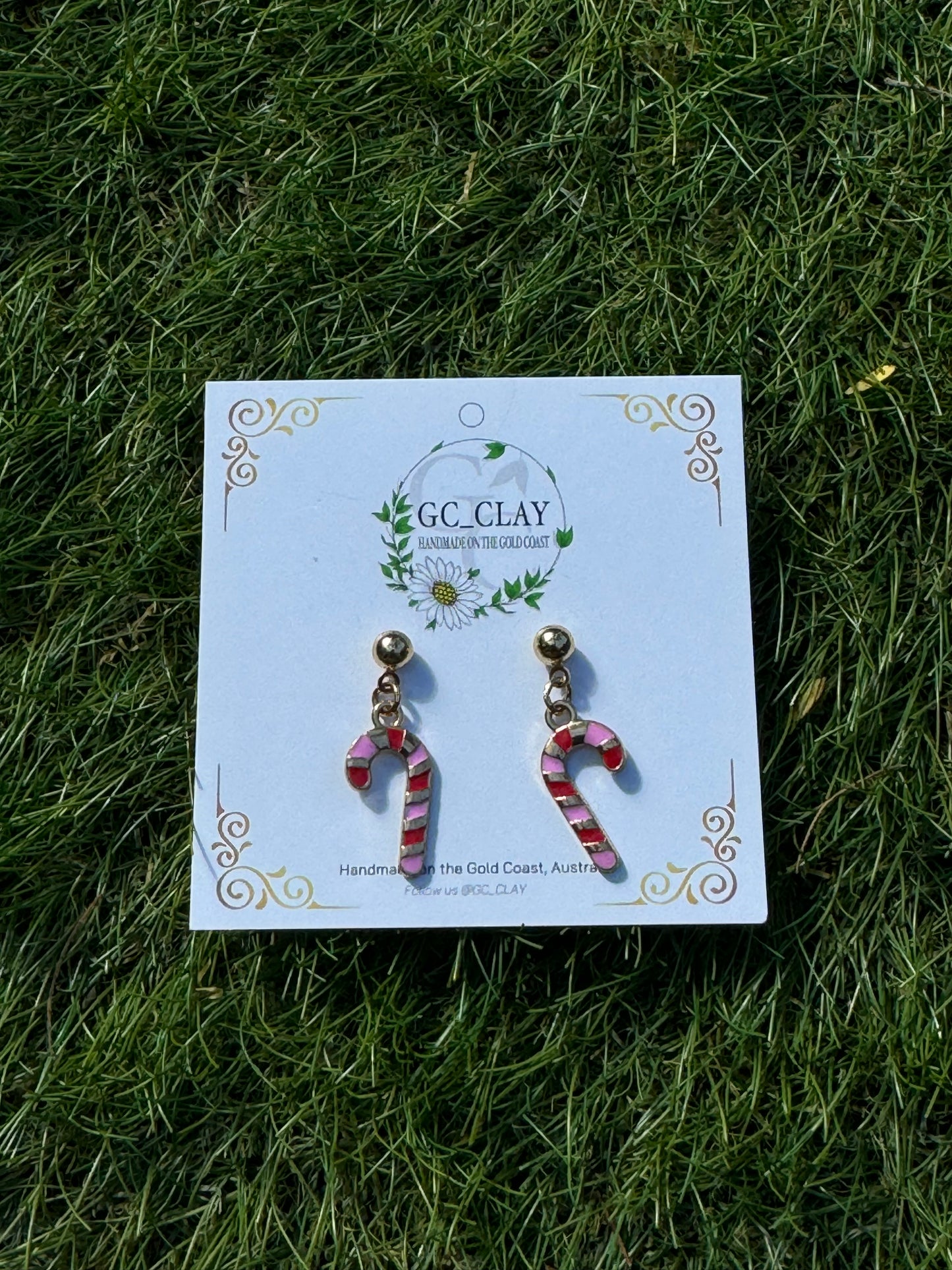 Mini charm christmas earrings