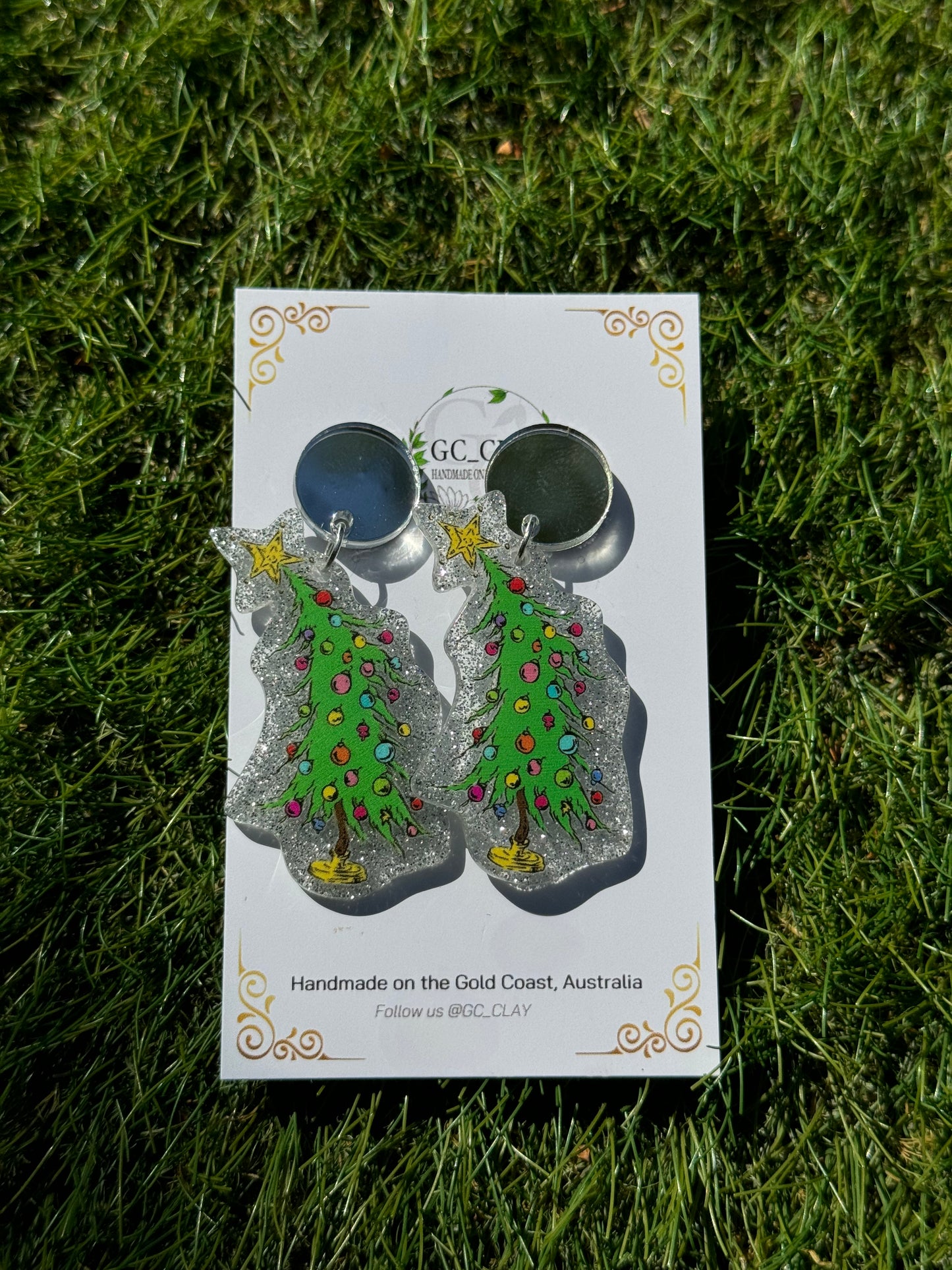 Grinchmas Tree Earrings
