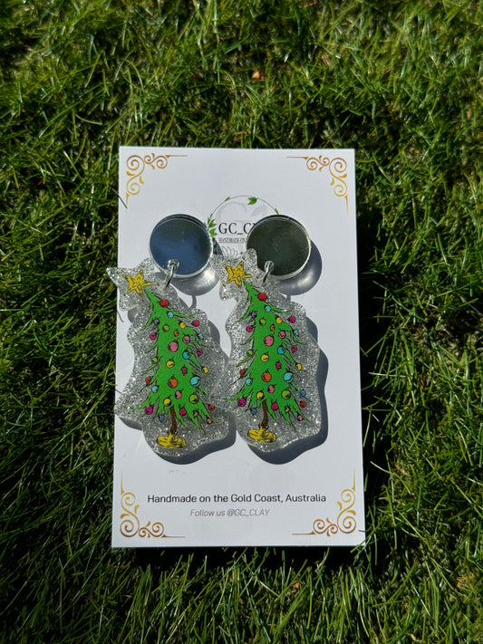 Grinchmas Tree Earrings